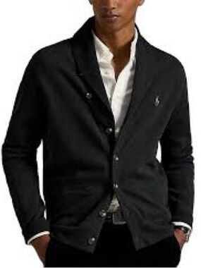 Polo Ralph Lauren men's navy  knit cardigan